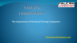 The Importance of Chemical Testing Companies