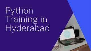 Python Training in Hyderabad