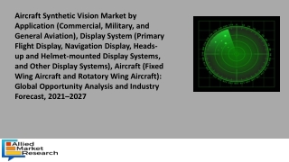 Aircraft Synthetic Vision Market 