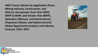 4WD Tractor Market