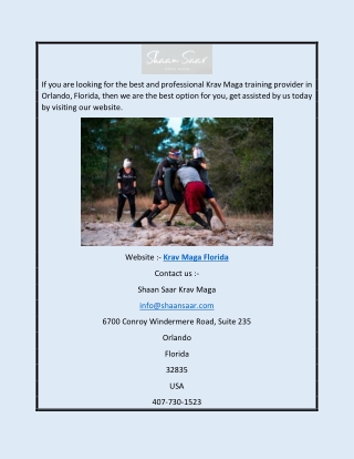 Krav Maga Florida | ShaanSaar.com