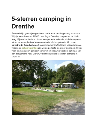 Camping Drenthe