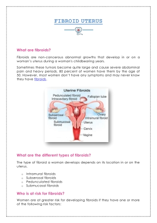 What are Fibroid and Its Different Types?