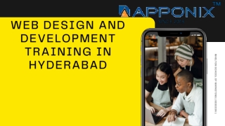 WEB DESIGN AND DEVELOPMENT TRAINING IN HYDERABAD