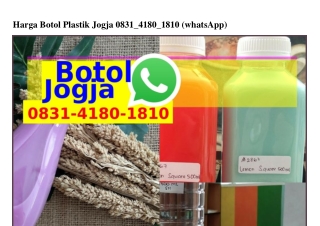 Harga Botol Plastik Jogja Ö8౩l~ㄐl8Ö~l8lÖ[WA]