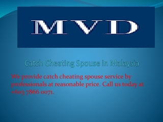 Catch Cheating Spouse Malaysia