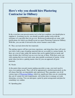 Find The Best Commercial Rendering in Oldbury.