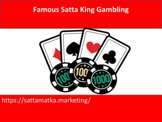 Famous Satta King Gambling