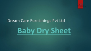 baby dry sheet