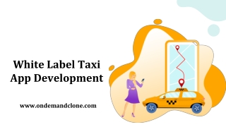 White Label Taxi App Development