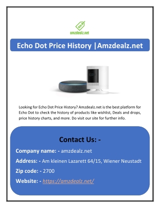 Echo Dot Price History |Amzdealz.net