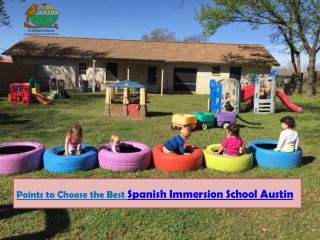 Points to Choose the Best Spanish Immersion School Austin
