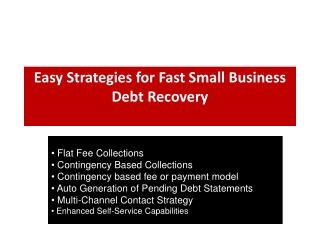 Easy Strategies for Fast Small Business Debt Recovery