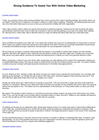 Solid Suggestions That Will Help You With Marketing With Video