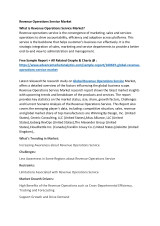 Revenue Operations Service Market