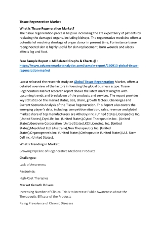 Tissue Regeneration Market