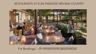 Elan Paradise Restaurants Payment Plan Options, Elan Paradise Restaurants Rent G