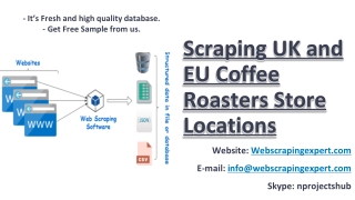 Scraping UK and EU Coffee Roasters Store Locations