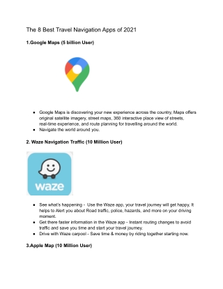 The 8 Best Travel Navigation Apps of 2021