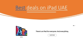 Best deals on online shopping UAE