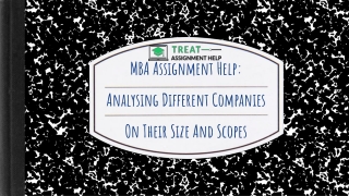 MBA Assignment Help- Analysing Different Companies On Their Size And Scopes