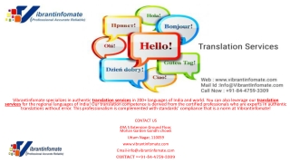 Translation Company Delhi | Translation Services In Delhi NCR.