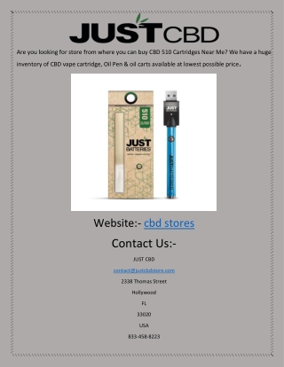 CBD Stores | Justcbdstore.com