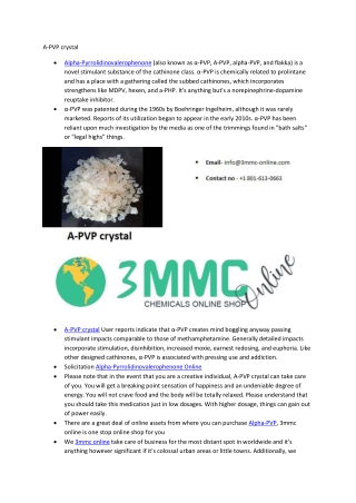 A-PVP crystal