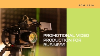 Promotional Video Production Services