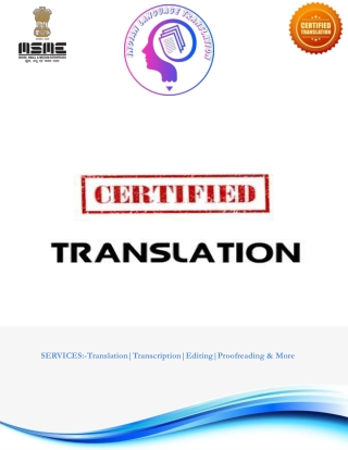 Language Translation Services Delhi | Certified Translation Services