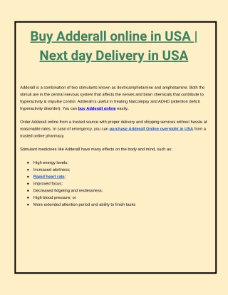 Buy Adderall online in USA _ Next day Delivery in USA