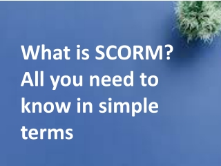 SCORM Course Provider