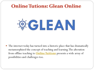online tutions