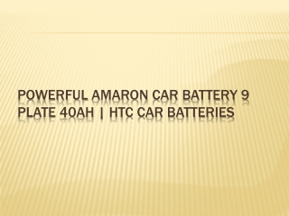 Powerful Amaron Car Battery 9 Plate 40Ah 1