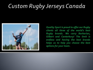 Custom Rugby Jerseys Canada