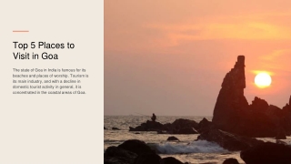 Top 5 Places to Visit in Goa