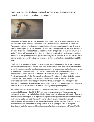 Ibiza - anuncios clasificados de equipo deportivo, armas de caza, accesorios deportivos - artículos deportivos - bedpage