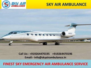 World-Class Air Ambulance Service in Dimapur and Hyderabad