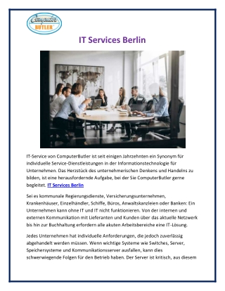 IT Services Berlin