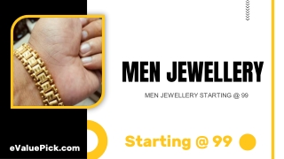 BUY MEN JEWELLERY STARTING @ 99 - eValuePick