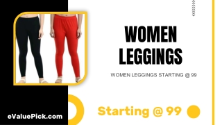 BUY WOMEN LEGGINGS STARTING @ 99 - eValuePick