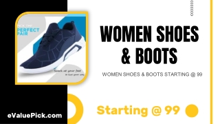 BUY WOMEN SHOES & BOOTS STARTING @ 99 - eValuePick