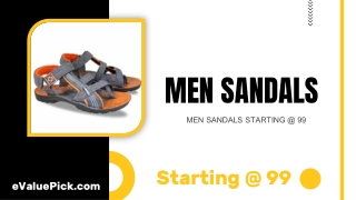 BUY MEN SANDALS STARTING @ 99 - eValuePick