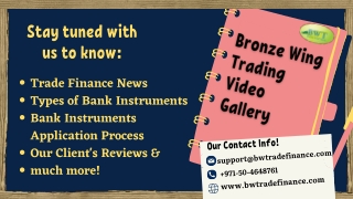 Infographics – Bronze Wing Trading Video Gallery – Bank Instruments Providers