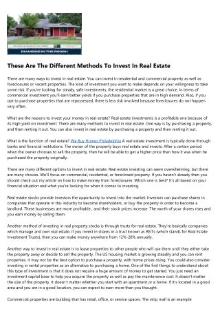 Stories About Buy My Home Philly That You Need to See