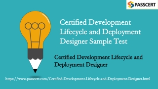 Salesforce Certified Development Lifecycle and Deployment Designer Dumps