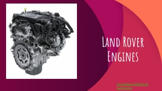 Remanufactured Land Rover Engines by AutoTechio