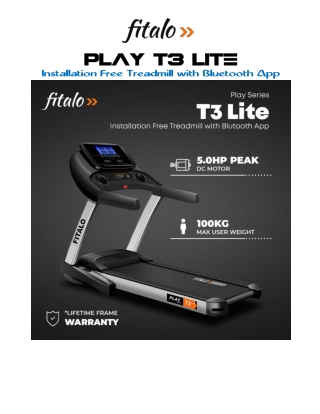 Fitalo Play T3 Lite Treadmill