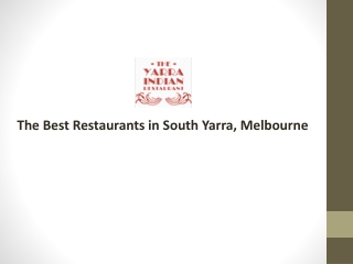 The Best Restaurants in South Yarra, Melbourne