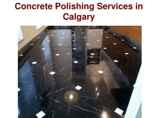 Concrete Polishing Services in Calgary